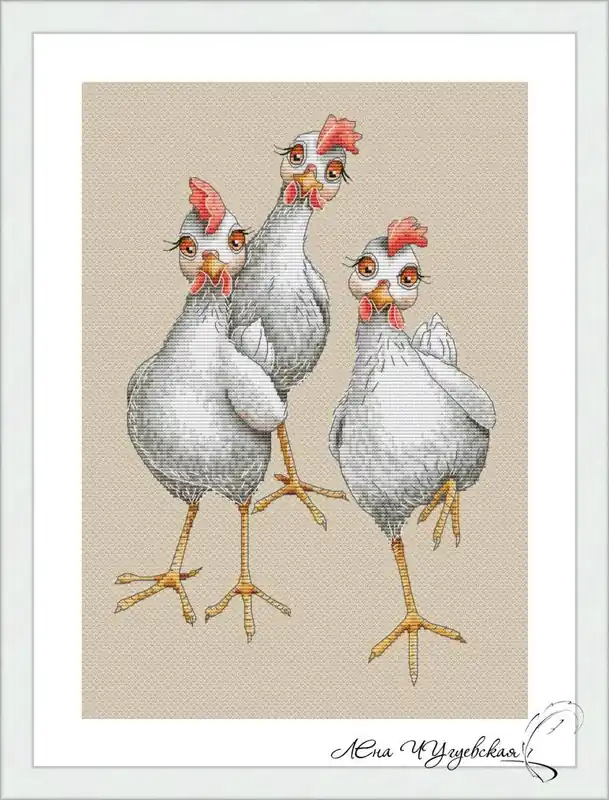 My chickens - PDF Cross Stitch Pattern Flash Sale