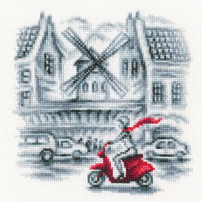 Cross-stitch Kit "On the streets of Paris" C332 Wholesale