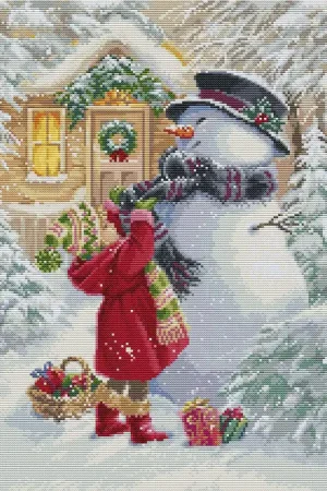 The Girl With G BU5018L Counted Cross-Stitch Kit Markdown