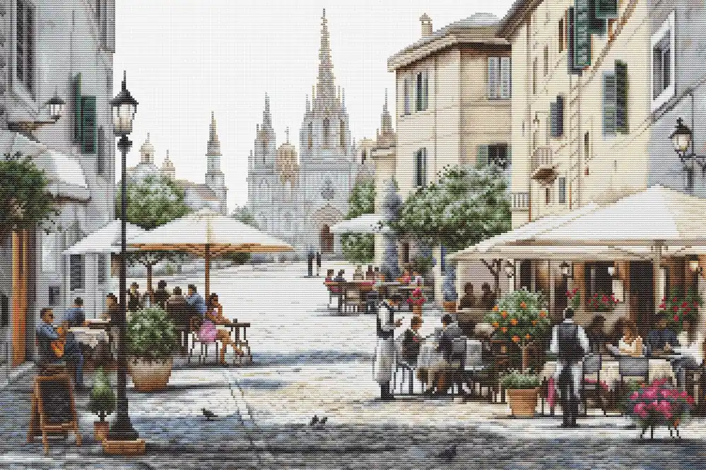 Budget Barcelona Cathedral B2411L Counted Cross-Stitch Kit