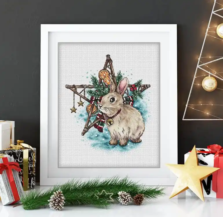 Christmas Bunny - PDF Cross Stitch Pattern Best Seller