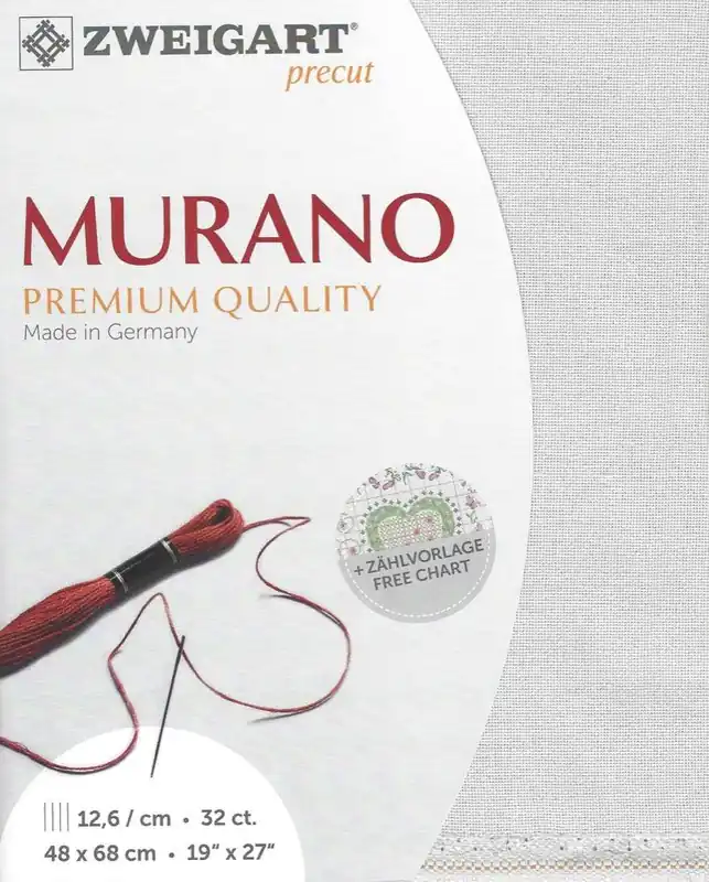 Certified Precut Zweigart Murano 3984/7011 Silvery Moon
