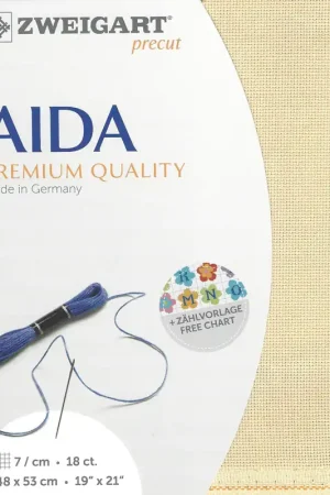 Wholesale Precut Zweigart Fein-Aida 18 ct. 3793/13 Beige