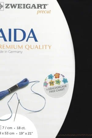 Precut Zweigart Fein-Aida 18 ct. 3793/720 Black Editor’s Pick