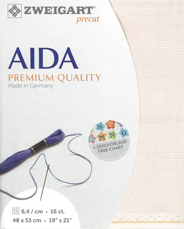 Limited Time Precut Zweigart Aida 3251/4110 Rose