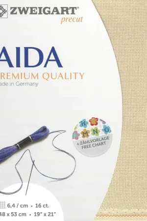 Same Day Shipping Precut Zweigart Aida 3251/3740 Beige