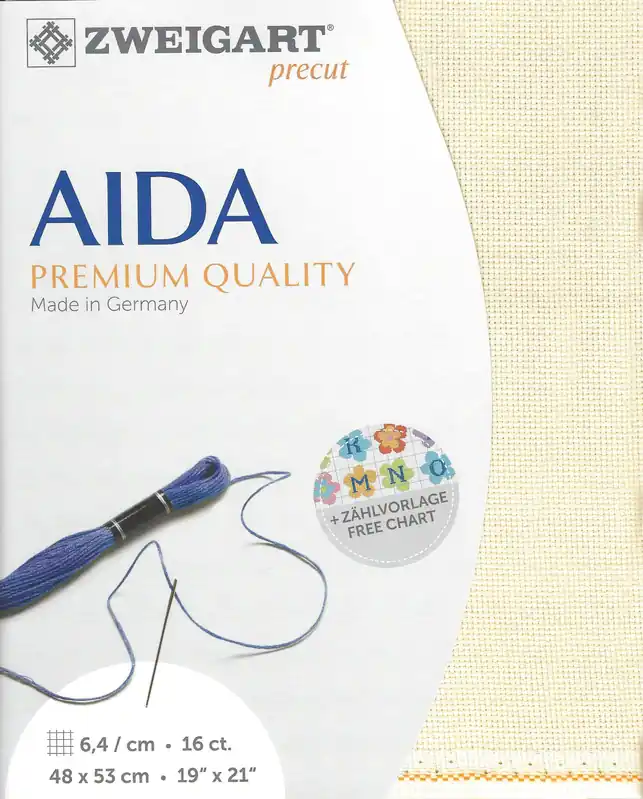 Buy Direct Precut Zweigart Aida 3251/264 Ivory