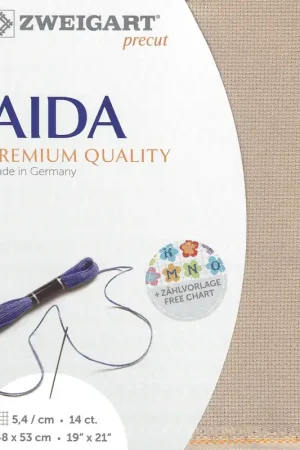 Popular Precut Zweigart Stern-Aida 3706/3021 Nougat