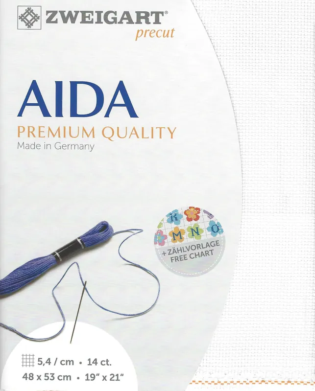 Precut Zweigart Stern-Aida 3706/100 White Trending