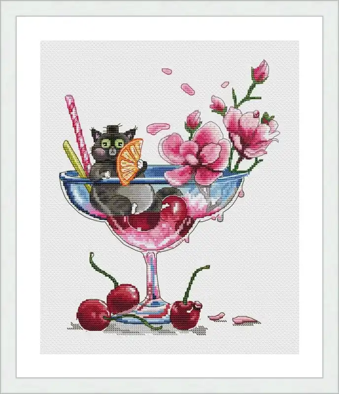 Cat MI - PDF Cross Stitch Pattern Final Sale