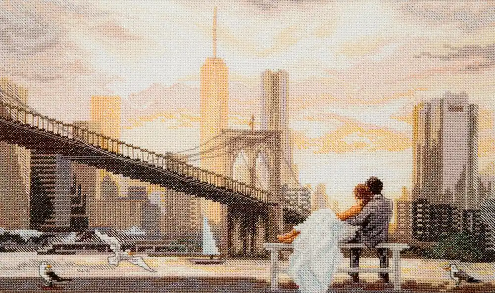 M-500C Counted cross stitch kit "Dawn together" Premium