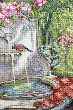 Cross-stitch kit M-370C "Azure Birds" Trusted Brand