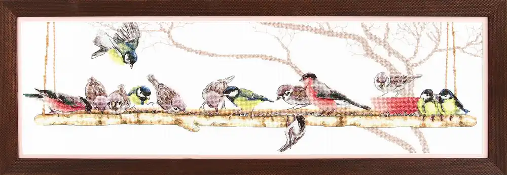 Cross-stitch kit M-312C "Festival of birds" High Quality