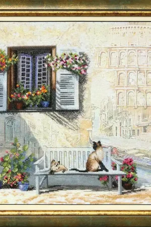 BT-521C Embellished stitch kit Crystal Art "Journey along Italy" Hot Picks