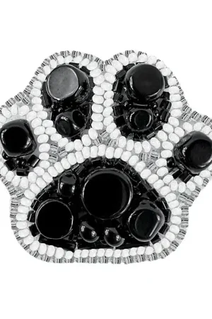 BP-254C Beadwork kit for creating brooch Crystal Art "Paw" Worldwide Shipping