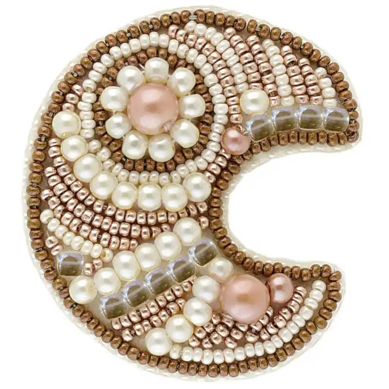 Editor’s Pick BP-179 Beadwork kit for creating brooch Crystal Art Set of pictures Gingerbread