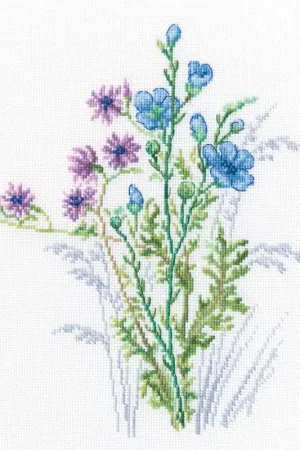 Colourful flowers M942 Counted Cross Stitch Kit One Day Deal