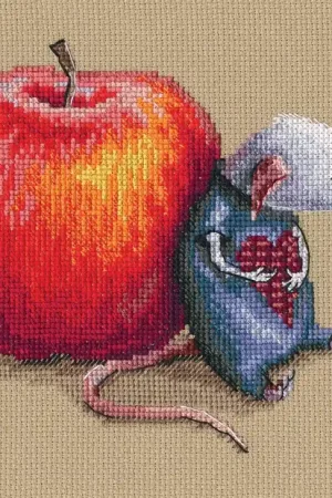 Mouse in love M799 Counted Cross Stitch Kit Secure Checkout