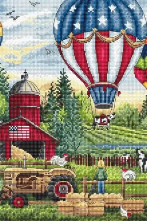 Up Up and Away L8048 Counted Cross Stitch Kit New Release