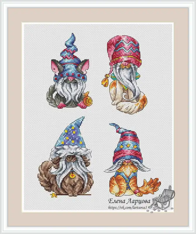 Christmas Dwarfs - PDF Cross Stitch Pattern Weekend Sale