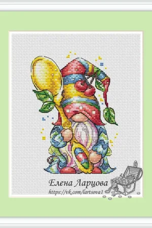 Affordable Tea Dwarf - PDF Cross Stitch Pattern