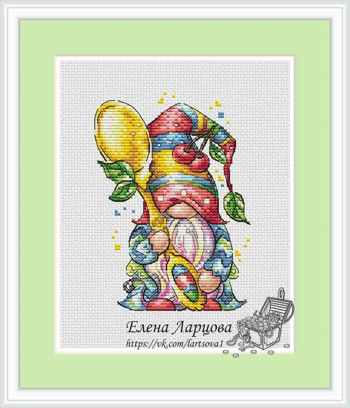 Affordable Tea Dwarf - PDF Cross Stitch Pattern