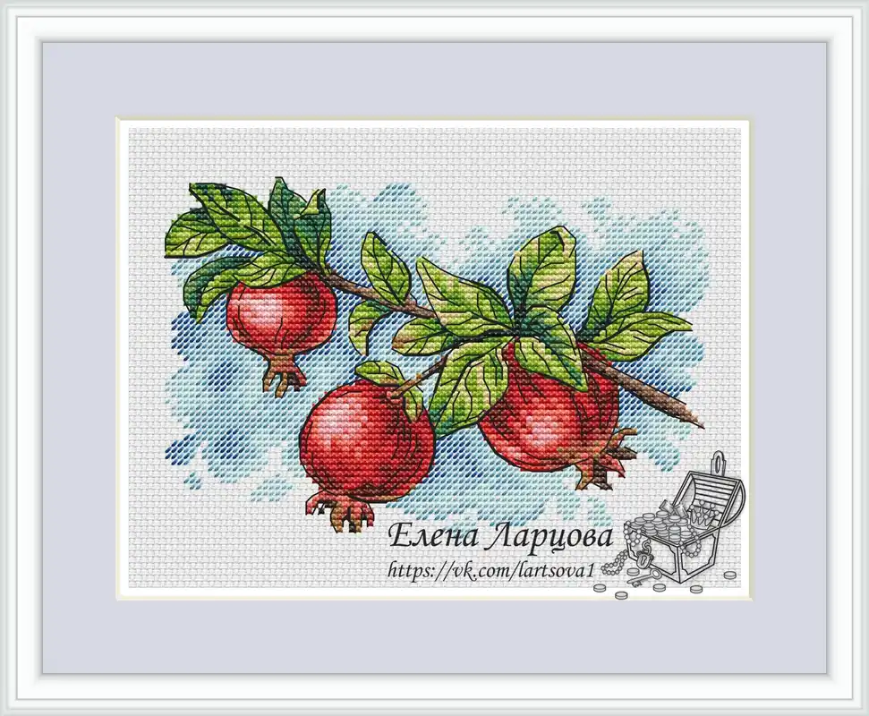 Garnet - PDF Cross Stitch Pattern Free Returns