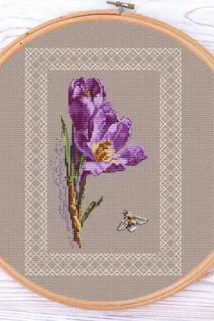 Bargain Crocuses - PDF Cross Stitch Pattern