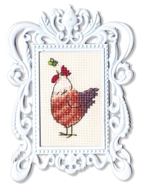 Limited Offer Cock with butterfly FA008 Counted Cross Stitch Kit