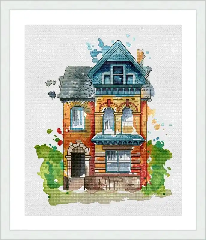 Victorian House - PDF Cross Stitch Pattern Buy Online