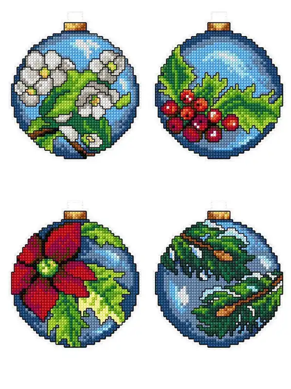 "Christmas Ornaments" 116CS Counted Cross-Stitch Kit Don’t Miss Out
