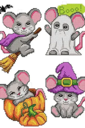 Shop Now "Halloween Mouses" 102CS Counted Cross-Stitch Kit