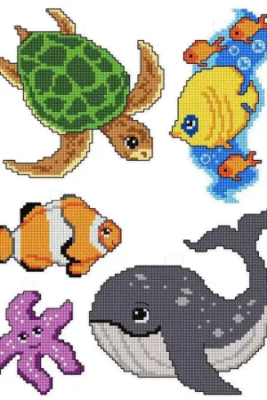 Place Order "Sea Dwellers" 101CS Counted Cross-Stitch Kit