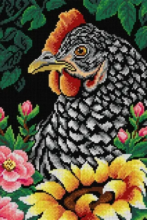 Gobelin canvas for halfstitch without yarn Hen 3382J Wholesale