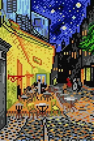 Get Yours Gobelin canvas for halfstitch without yarn after Vincent van Gogh - Cafe Terrace at Night 1815F
