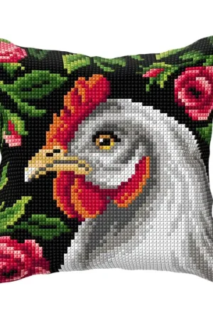 Certified Cushion cross stitch kit "Hen" 99017