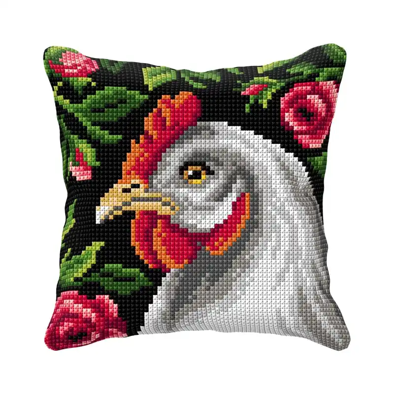 Certified Cushion cross stitch kit "Hen" 99017