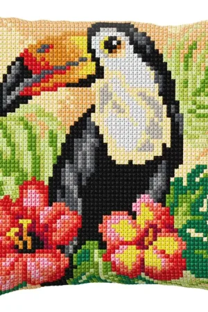 Cushion cross stitch kit "Toucan" 9572 Best Seller