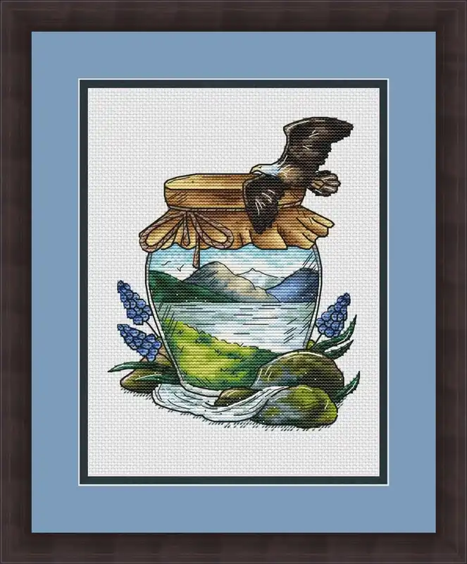 Wholesale Summer in the Jars. Mountains - PDF Cross Stitch Pattern