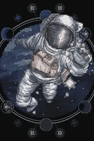 Don’t Miss Out Space. Cosmonaut - PDF Cross Stitch Pattern