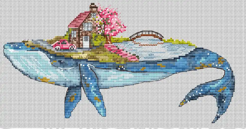 Genuine Whale. Native Land - PDF Cross Stitch Pattern