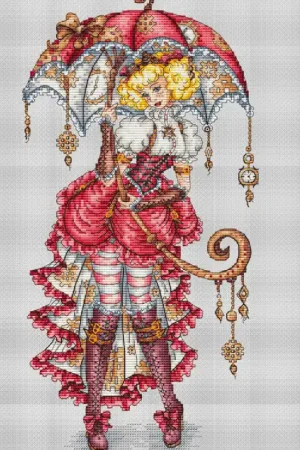Steampunk Fairy - PDF Cross Stitch Pattern Best Seller