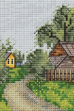 Instant Buy Summer in the Village - PDF Cross Stitch Pattern