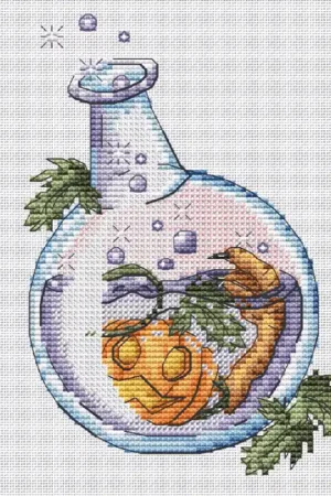 Pumpkin Potion. Halloween - PDF Cross Stitch Pattern Handmade