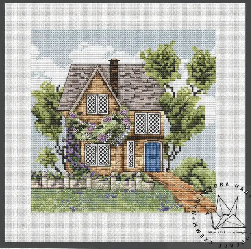 New Arrival Cozy House - PDF Cross Stitch Pattern