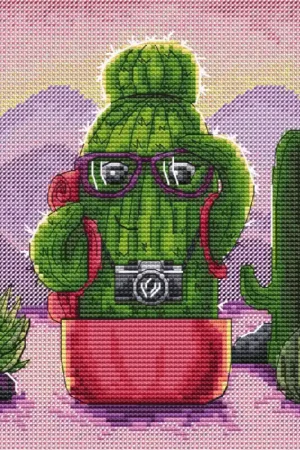 Limited Edition Cactus in the Desert - PDF Cross Stitch Pattern