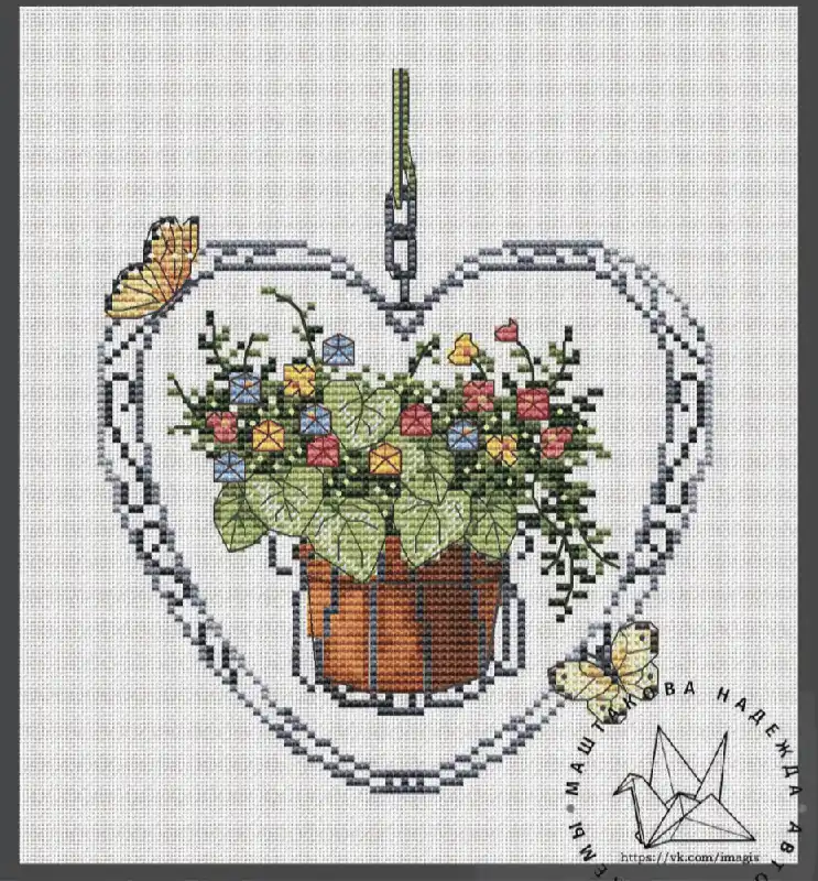 Original Flower Bouquet - PDF Cross Stitch Pattern