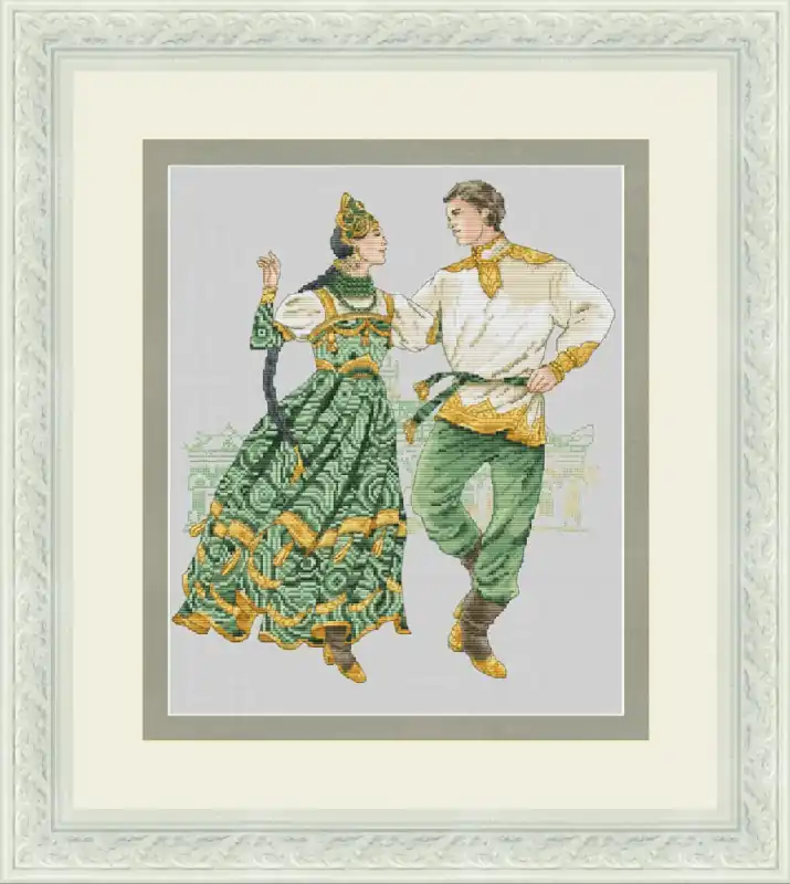 Viral Ural Ethnic Dance - PDF Cross Stitch Pattern