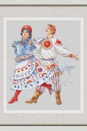 Order Now Dymkovo Toy. Dancing - PDF Cross Stitch Pattern