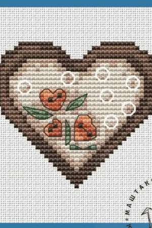 Heart of Love - PDF Cross Stitch Pattern Brand New